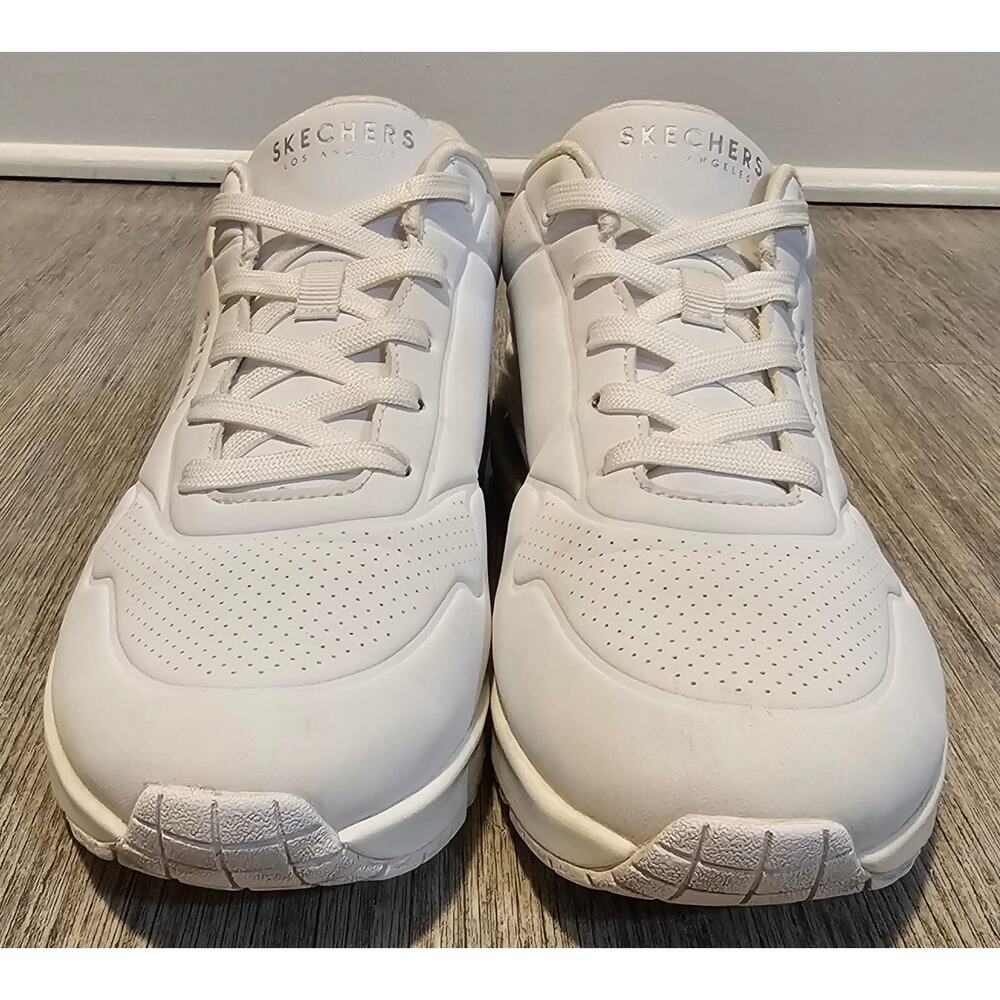 Skechers Uno Stand On Air White Sneakers Women's Size 9 Style 73690-W - Picture 11 of 13